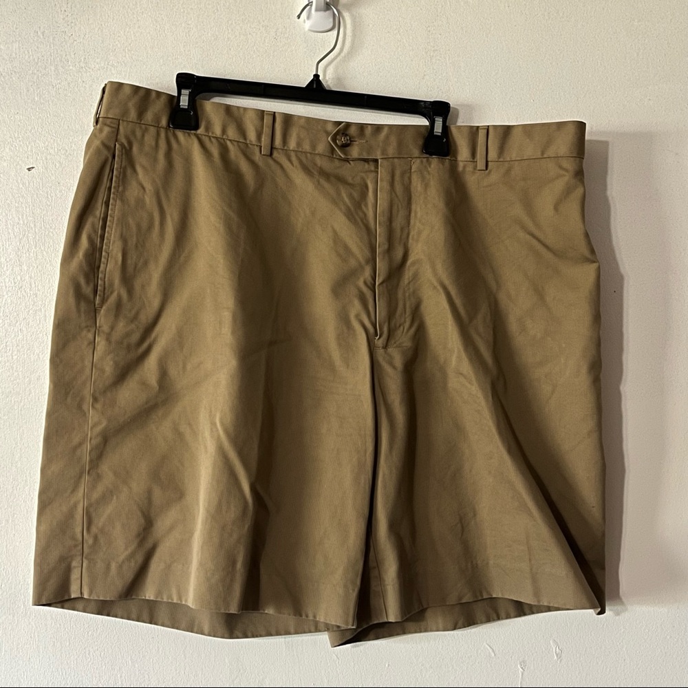 DANIEL CREMIEUX Signature Collection Men Chino Shorts 100% Cotton Beige Size 42W
